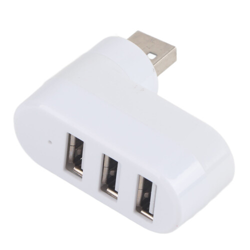 Διανομέας USB2.0 3 θυρών, φορητός περιστρεφόμενος διανομέας για σταθερή μετάδοση