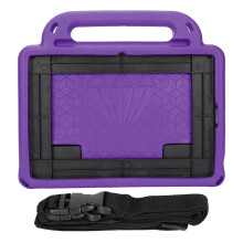 iPad 10.8 hoesje met penhouder en opklapbare standaard, schokbestendige, kindvriendelijke hoes met antislip handgreep en automatische
