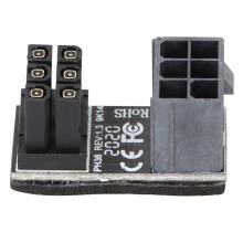 Adaptor de protecție a interfeței GPU, conector de cablu de alimentare cu rotire în U la 180 de grade, adaptor unghiular ATX cu 6 pini și 8 pini