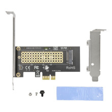 Efficient M.2 NVMe Ssd Installation Solution, Cooling Effect for Pcie X4 X8 X16 Slots, Supports Widely Compatible Operating Systems, Lifetime Tech Sup