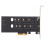 Κορυφαίος διπλός μετατροπέας SSD M.2NVMe & SATA, υποστηρίζει εκκίνηση λειτουργικού 5