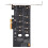 Κορυφαίος διπλός μετατροπέας SSD M.2NVMe & SATA, υποστηρίζει εκκίνηση λειτουργικού 3