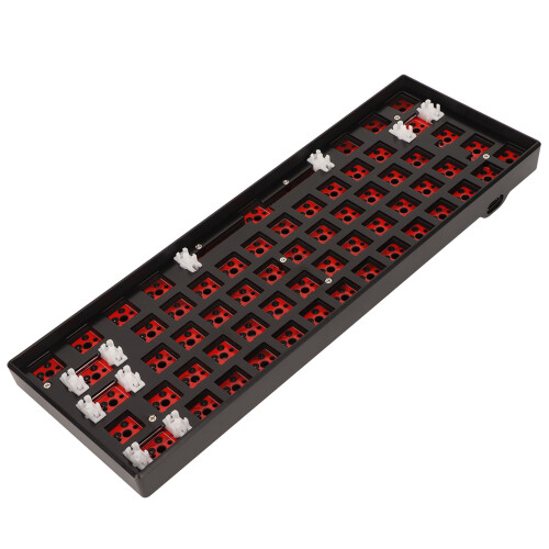 Capacidade de troca a quente, design ergonômico, caixa de ABS com 61 teclas, totalmente programável, para sistemas Windows, HarmonyOS, Android e OS 2