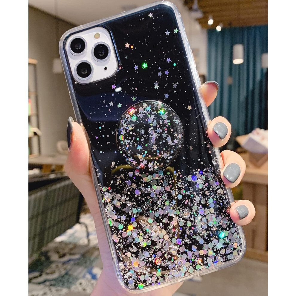 Sparkly Iphone 11 Pro Max Case For Women Girls, Cute Shockproof Cover With Glitter Bling Sparkle, Non-Slip Grip For Safe Handling And Precise Cutouts 9012494521399