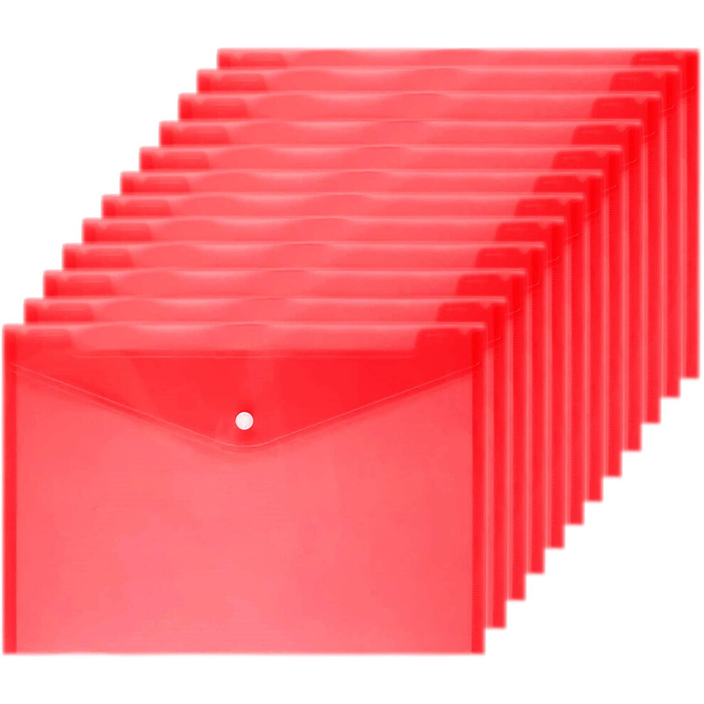 Poly Envelope Document Folder, Snap Button Closure Translucent Design For Easy Document Management, Clear Visibility Waterpoof Material For Durable Pr 9012494675986