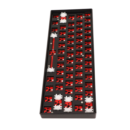 Capacidade de troca a quente, design ergonômico, caixa de ABS com 61 teclas, totalmente programável, para sistemas Windows, HarmonyOS, Android e OS 1