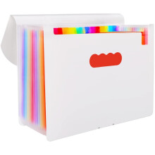 Cartella portadocumenti espandibile, organizer per bollette mensili con linguette colorate, resistente e robusto, espansione flessibile per formato