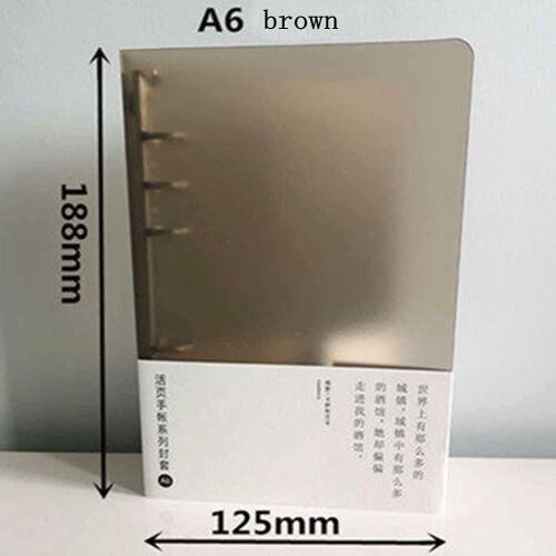 Binder Protector, High Capacity Binding For A5 A6 Sizes, Customizable Inner Papers Offer Versatility, PVC Binder Covers Guarantee Durability And Prote 1