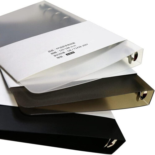 Binder Protector, High Capacity Binding For A5 A6 Sizes, Customizable Inner Papers Offer Versatility, PVC Binder Covers Guarantee Durability And Prote 2
