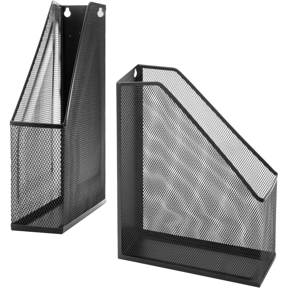 Mesh Steel Organizer Box For Desktop Or Shelf Use, Featuring 3 Vertical Compartments And A Durable Construction 9012494625820