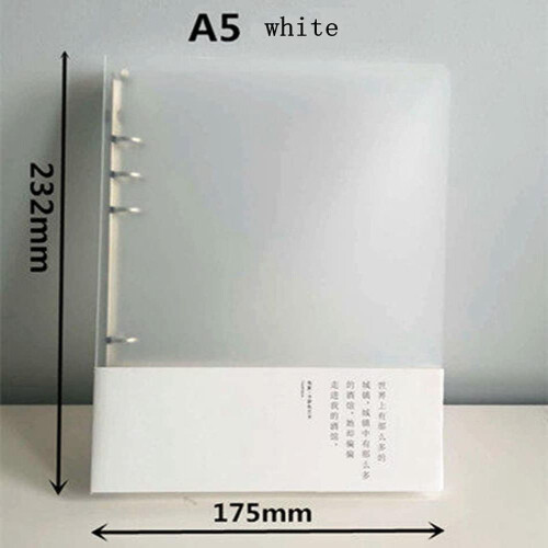 Binder Protector, High Capacity Binding For A5 A6 Sizes, Customizable Inner Papers Offer Versatility, PVC Binder Covers Guarantee Durability And Prote 1