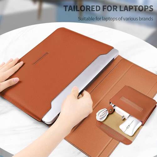 Bolsa ultrafina para laptop de 13 a 13,5 polegadas, capa leve e compacta com porta-canetas elástico oculto, à prova d'água e resistente a 1