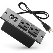 Einbausteckdose, innovative Tischsteckdose mit USB-Anschluss, platzsparendes Design für Möbel, PD30W-Schnellladefunktion, ETL-zertifizierte