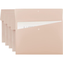 Organizador de documentos portátil, pasta sanfonada resistente à água com fecho de pressão, material plástico durável para armazenamento de