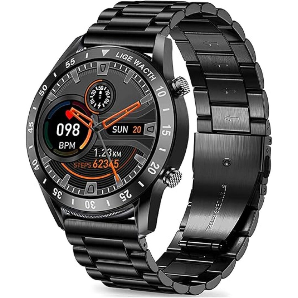 Smart Watch, Bluetooth Calling & Health Tracker, Multifunctional Fitness Tracker 1.3" Full Touch Screen Amoled Hd, Heart Rate Monitor & Sleep Monitor 9012494677256