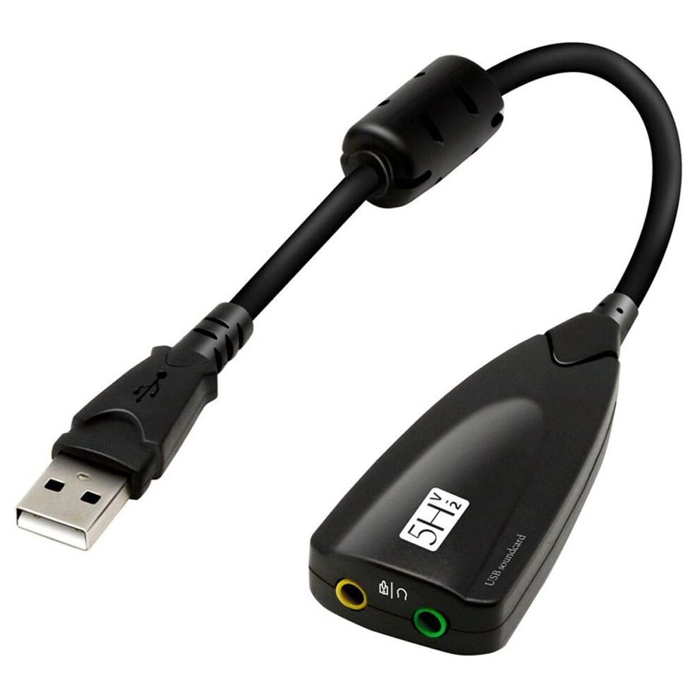 Sound Card Adapter For Desktop Notebook, 5.1 Channel Sound Support With Plug And Play Feature For Enhanced Audio Experiences 9012494522686