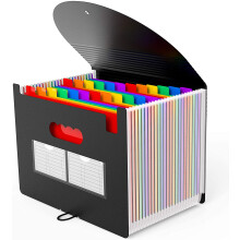 Cartella portadocumenti espandibile per formato A4/Letter, elegante e leggera, con linguette AZ personalizzabili e design a fisarmonica per una