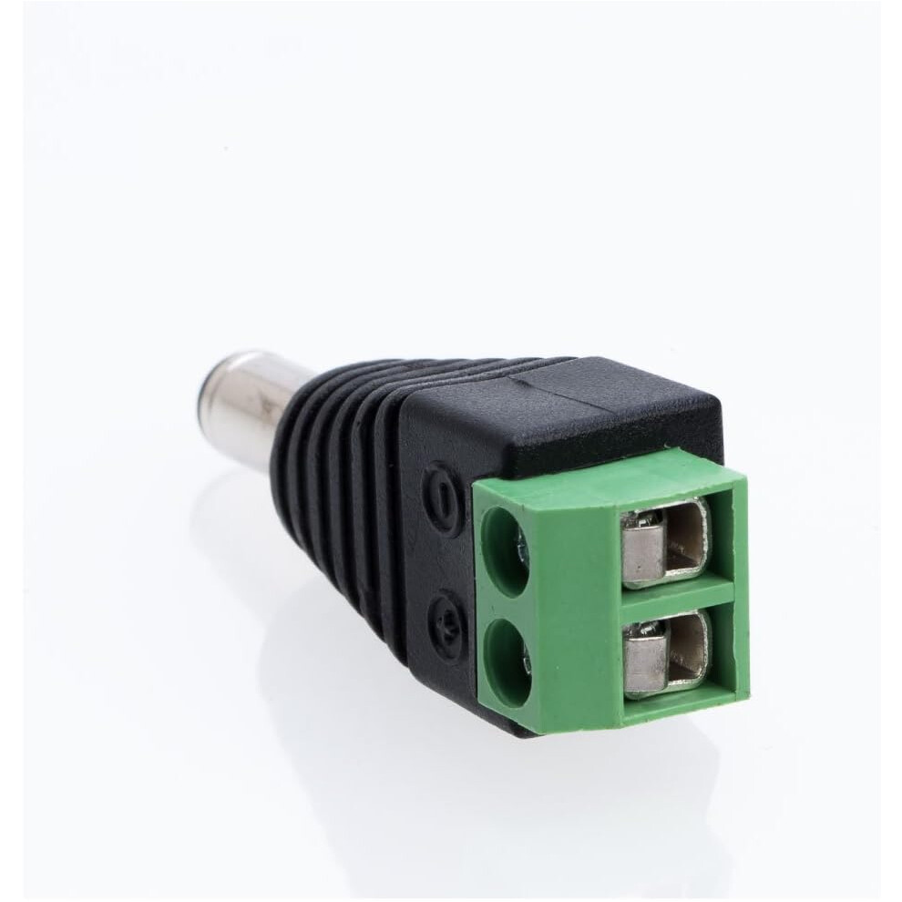 Cctv Camera Dc Power Connector, Power Plug With Plastic Construction And Strain Relief, Professional Appearance Double Layer Injection Moulding For Cu 9176269816544