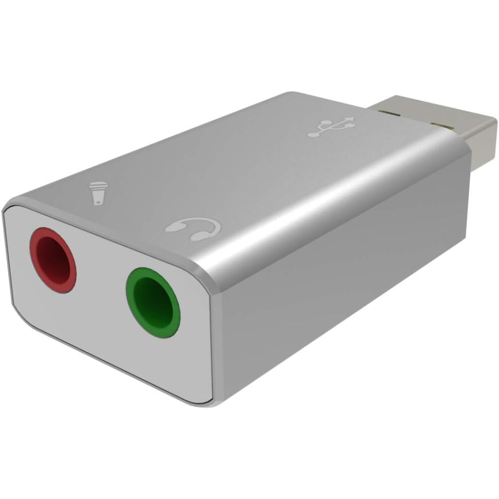 Portable Stereo Sound Adapter, Crystal Clear Sound For Your Music And Games, Advanced C-Media Ic Technology Ensures Optimal Performance Across Multipl 9176269921330