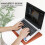 Bolsa ultrafina para laptop de 13 a 13,5 polegadas, capa leve e compacta com porta-canetas elástico oculto, à prova d'água e resistente a 3