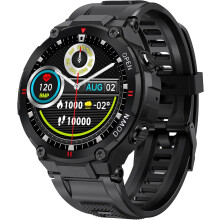 Rugged Military Smartwatch, Fitness Watch With Calories/Step Count, Long Battery Life, Outdoor Smart Watch For Android Ios