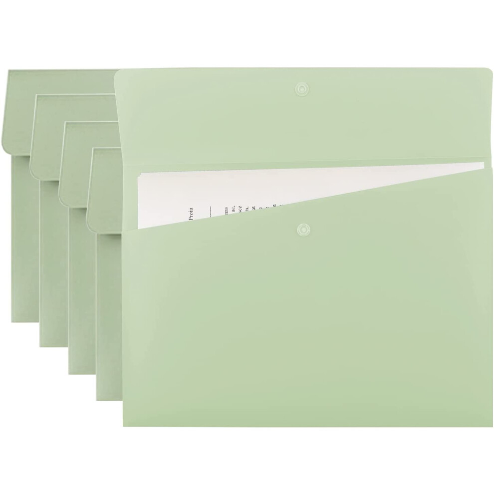 Snap Button Closure Poly File Folders, Stylish Appearance For Organizing Documents, Stationery, Change, Letters, Travel Information, Game Cards In 3 D 9012494521887