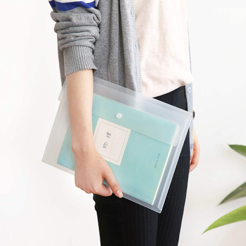 Polyester And Polypropylene (Pp) Envelopes, Clear A7 Size With Hook & Loop Closure For Convenient Access, Tear Resistant, 5 Pack 2