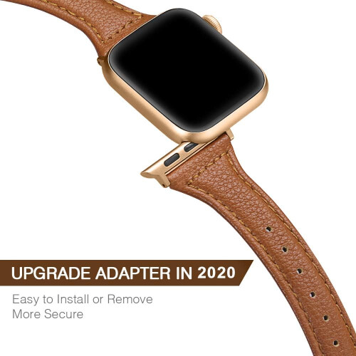 Κομψό δερμάτινο λουράκι Apple Watch, κομψό ανταλλακτικό λουράκι για απλό και κομψό 2
