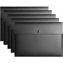Transparente Briefumschläge im A4-Format aus Polyester und Polypropylen (PP), halbtransparent mit Druckknopfverschluss, vielseitig einsetzbar,