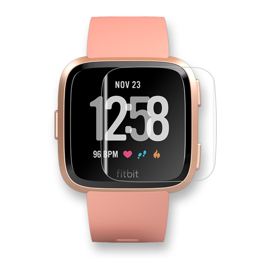 Screen Protector For Fitbit Versa & Versa Lite, Waterproof Tempered Glass Scratch Resist, Anti-Bubble With High Definition Clarity And Easy Bubble-Fre 9012494677973