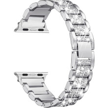 Luksusowy dodatek do Twojego zegarka Apple Watch, wymienny pasek damski Bling Bands, wyrafinowany design z blokami kolorów i wykwintnym wykonaniem