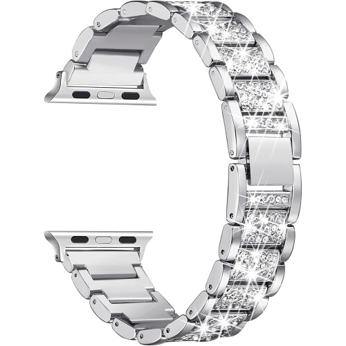 Ανταλλακτικό βραχιόλι Bling Bands για γυναικείο Apple Watch, εύκολη ρύθμιση και μοναδική