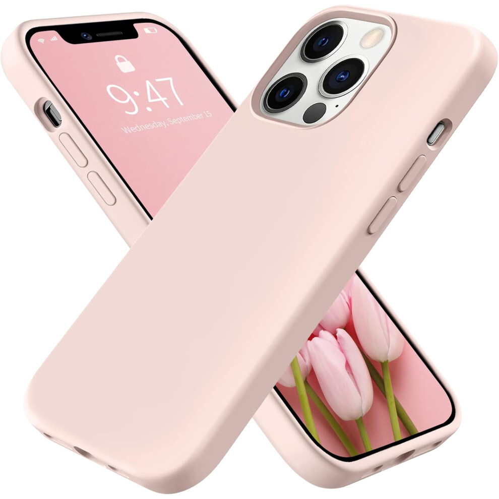 Shockproof Liquid Silicone Case For Iphone 13 Pro Max, Silky-Soft Touch Cover With Raised Edges, Precision Cutouts For Buttons And Ports, Microfiber L 9012494628272