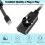 3.5mm Headphone Jack Adapter, External Audio Adapter With Virtual 7.1 Channel Support, One-Touch Mute Function Ensures Quick Silence During Important 5