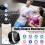 Έξυπνο ρολόι: Fitness Tracker, Καρδιακός παλμός, Ύπνος, Οξυγόνο αίματος, Αδιάβροχο IP67, 4