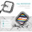 Κομψή θήκη προστασίας για Apple Watch Series 6/5/4 44mm, στρατιωτικής ποιότητας προστατευτική 2