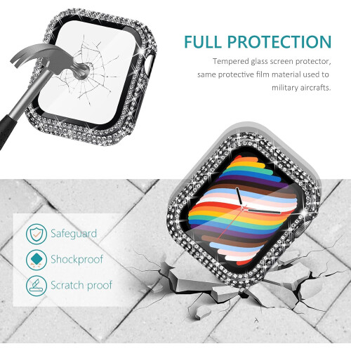 Κομψή θήκη προστασίας για Apple Watch Series 6/5/4 44mm, στρατιωτικής ποιότητας προστατευτική 1