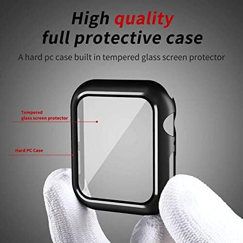 Προστατευτικό κάλυμμα Apple Watch, εξαιρετικά λεπτό ανθεκτικό περίβλημα υπολογιστή 1