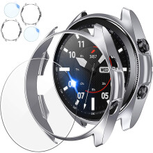 Omfattende skjold til Samsung Galaxy Watch3, stødsikkert cover i TPU, beskyttende bumperskal, blødt TPU-pansercover, der opretholder den bedste