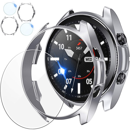 Πακέτο προστασίας Samsung Galaxy Watch3, προστατευτικό οθόνης από σκληρυμένο γυαλί
