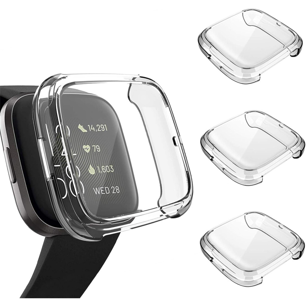 Fitbit Versa 2 Case With Ultra-Thin Slim Design, Tpu Protective Case Offering 360 Degree Protection Screen Protector For Fitbit Versa 2 Smartwatch, Cl 9012494627978
