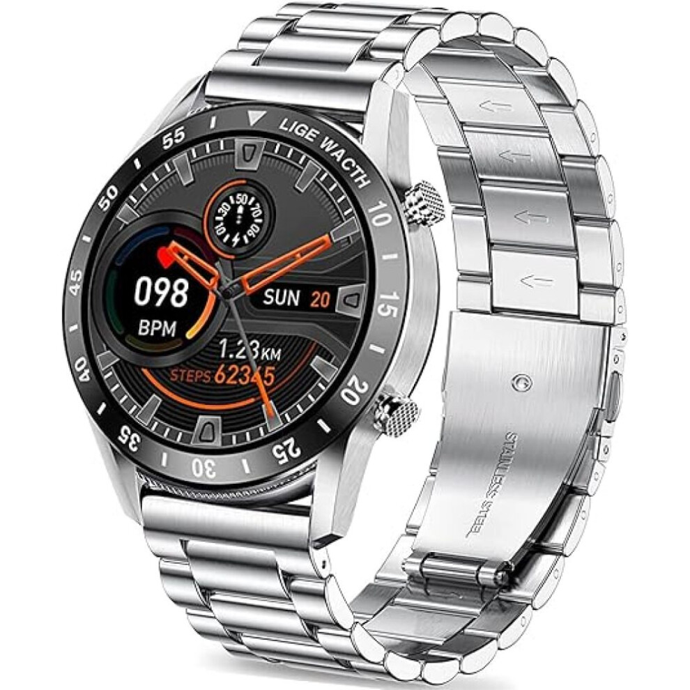 Smart Watch, Bluetooth Calling & Health Tracker, Multifunctional Fitness Tracker 1.3" Full Touch Screen Amoled Hd, Heart Rate Monitor & Sleep Monitor 9012494677263
