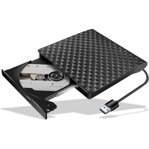 Type-c Portable Dvd Player, Intelligent Technology Equipped Usb 3.0 External Dvd Burner For Windows Xp / 7 / 10, Linux, Mac Os