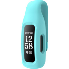 Fitbit Inspire2Clip, hållbar flexibel silikonvattentålig lättrengörbar hållare, mjuk silikonklämma för påklämningsläge, midnattsblå,
