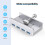 Διανομέας USB 3.0 4 θυρών με ρυθμιζόμενο σφιγκτήρα γραφείου, δυνατότητα εναλλαγής εν 7