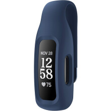 Fitbit Inspire2Clip, hållbar flexibel silikonvattentålig lättrengörbar hållare, mjuk silikonklämma för påklämningsläge, midnattsblå,