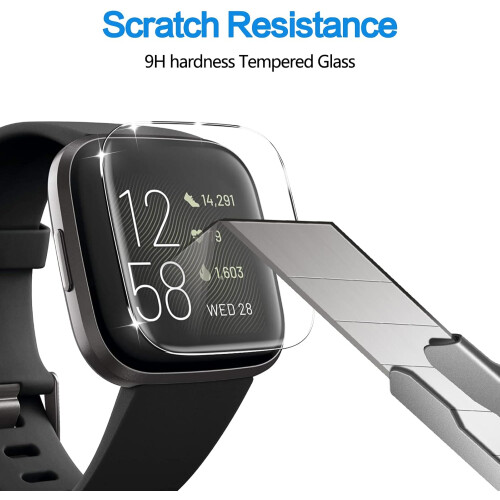 Προστατευτικό οθόνης συμβατό με Fitbit Versa2, η μεμβράνη Tpu κατά των φυσαλίδων 1