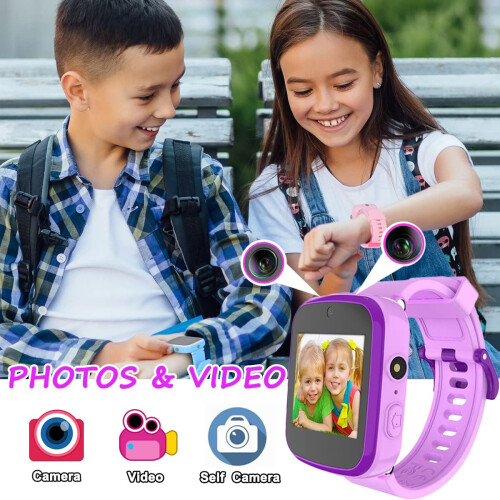 Ρολόι με παιχνίδια εκμάθησης, πολυλειτουργικό παιδικό έξυπνο ρολόι με κάμερα FM 1