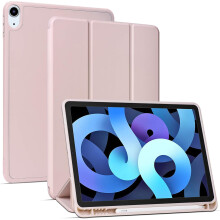Justerbar vinkelholder til iPad Air 4. generation 10.9 (2020), blyantholder sikrer sikker opbevaring, automatisk vække-/dvalefunktion, TPU-bagside