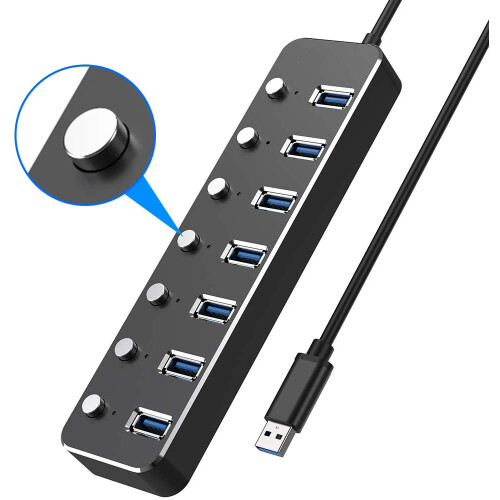 Αποδοτικός διανομέας USB 3.0 για αστραπιαία μεταφορά δεδομένων, εύκολη σύνδεση 1